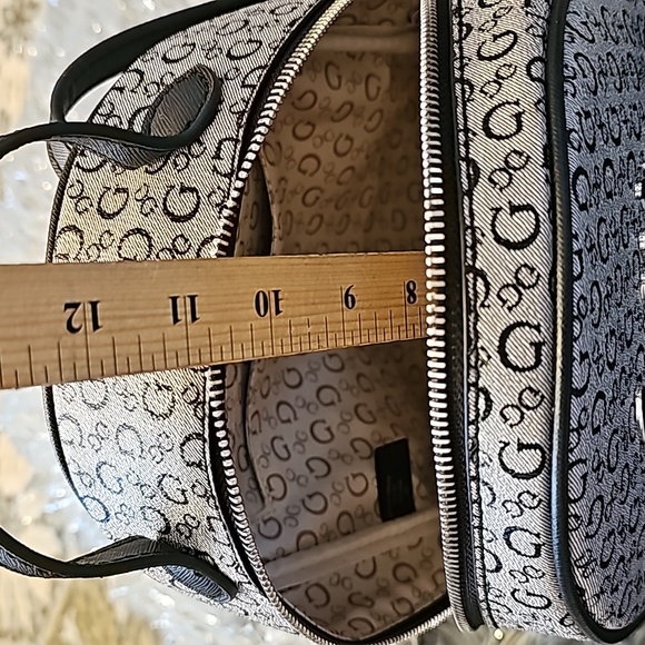 Guess Gray Monogram Backpack with Black Details - Picture 7 of 11